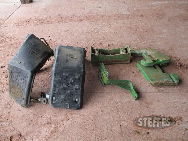 weight bracket, weights, step & fenders for JD 4440